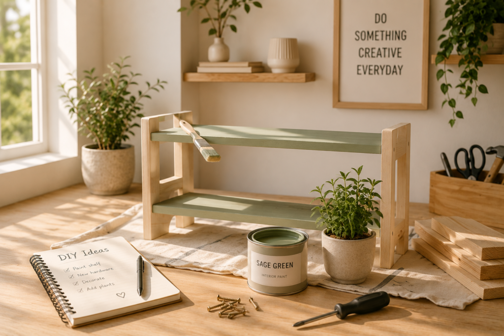 Beginner-friendly DIY home improvement project workspace