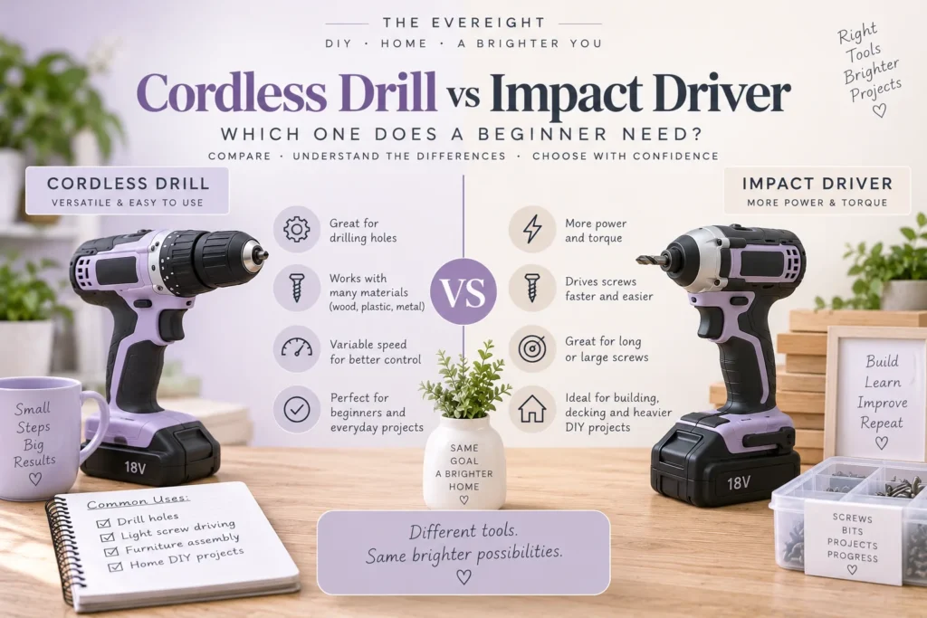 Cordless Drill Vs Impact Driver Which One Does A Beginner Need