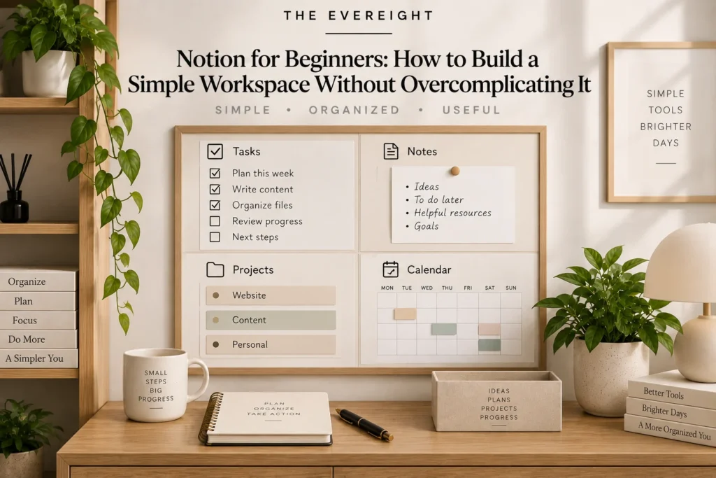 Notion for Beginners: How to Build a Simple Workspace Without Overcomplicating It