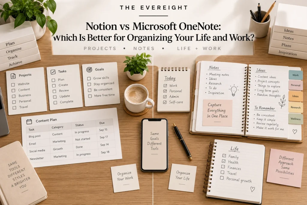 Notion vs Microsoft OneNote: Which Is Better for Organizing Your Life and Work?